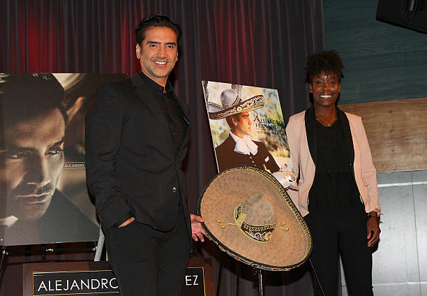 Nwaka Onwusa with Alejandro Fernández at the GRAMMY Museum