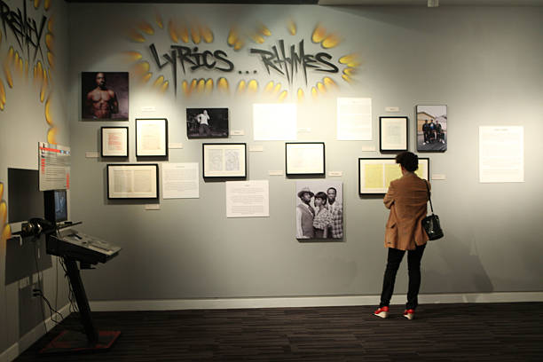 Lyrics and Rhymes gallery wall inside Hip-Hop: A Cultural Odyssey