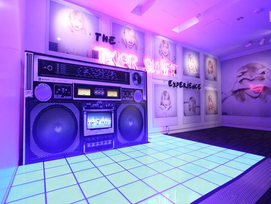 Interactive installation inside The Taylor Swift Experience